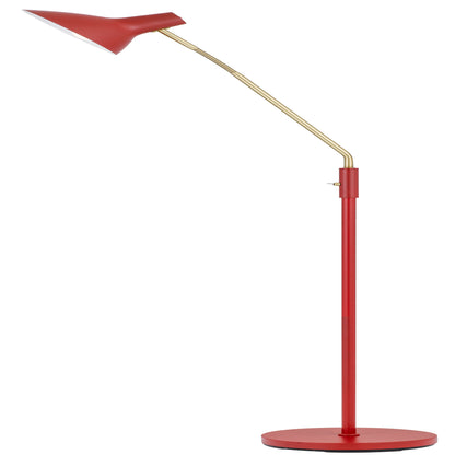 TFS FLOOR LAMP 25wE27max H:1580 D:230 RED/ BRASS MATT/RED ROCKET SWITCH