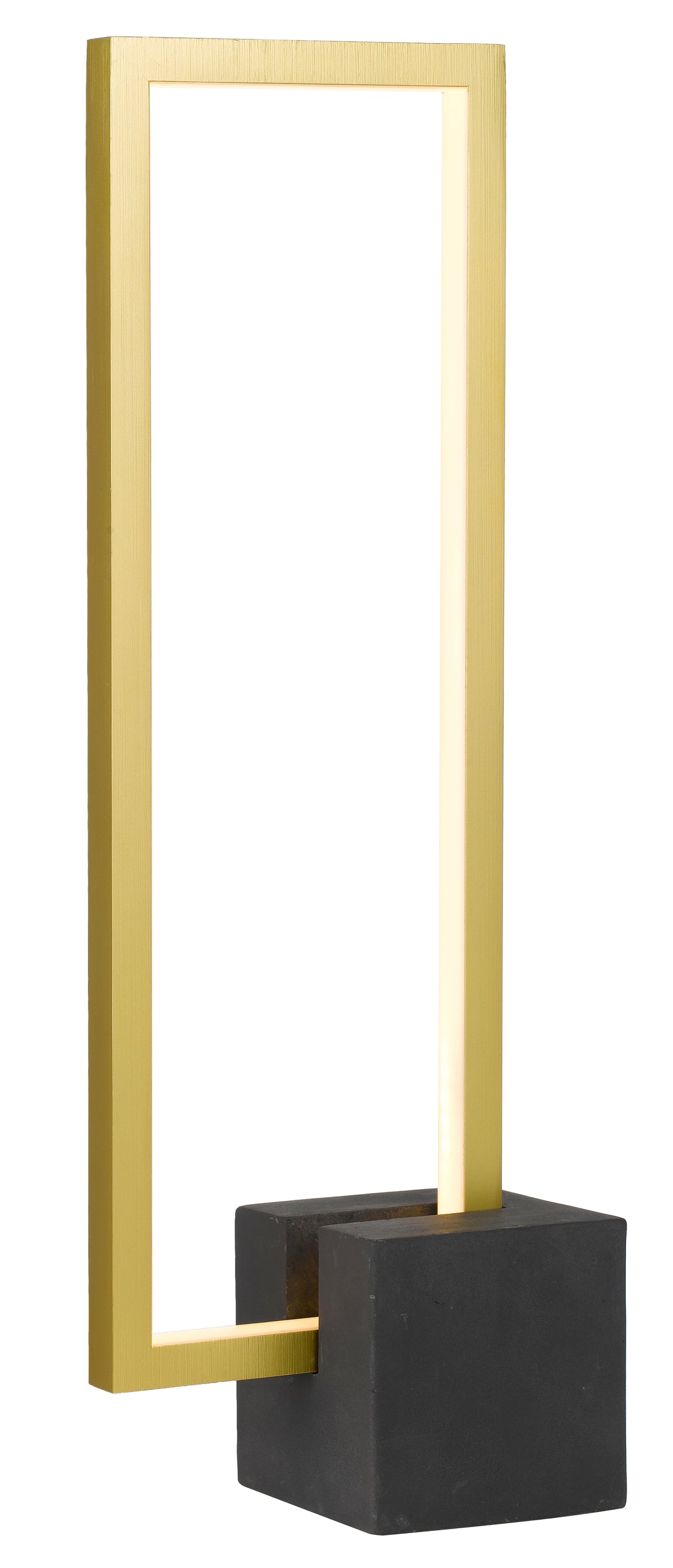 TFS TABLE LAMP 12wSMD LED W:100 L:175 H:500 3000kBLACK base/GOLD Annodised