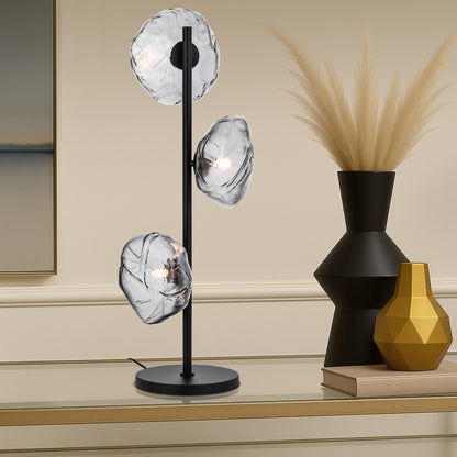 Tours TFS TABLE LAMP 3 LTS 3x6wG9max H900 GLASS D200 BLACK / SMOKE GLASS