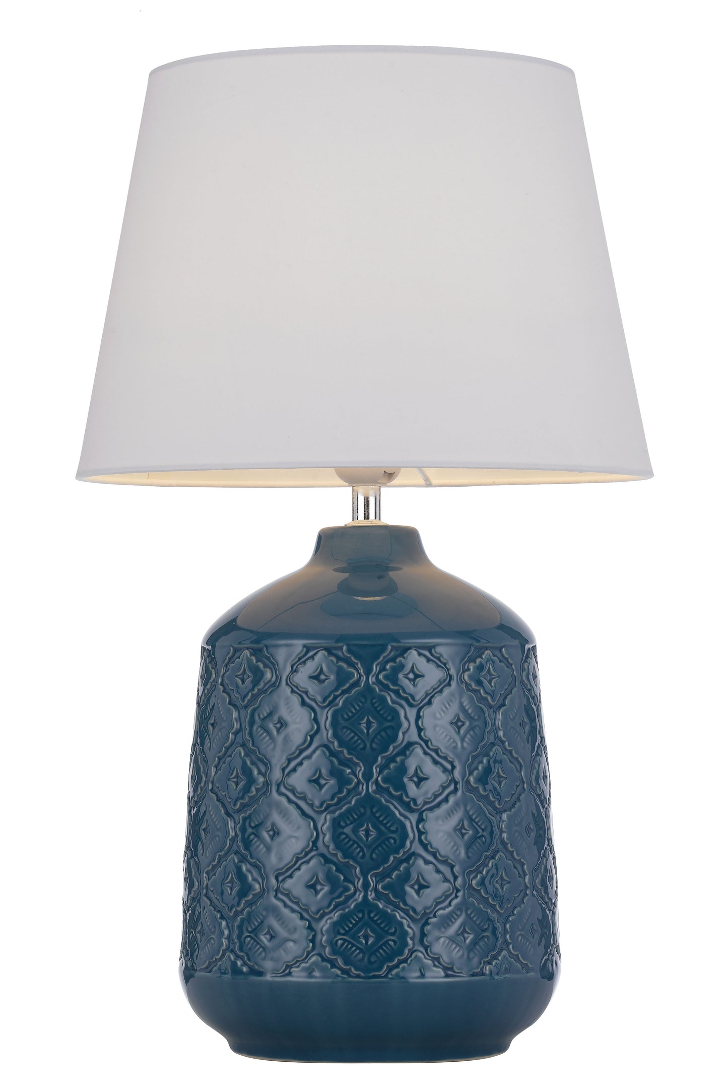 TFS CERAMIC TABLE LAMP 25wE27max H:535 D:300 BLUE/WHITE