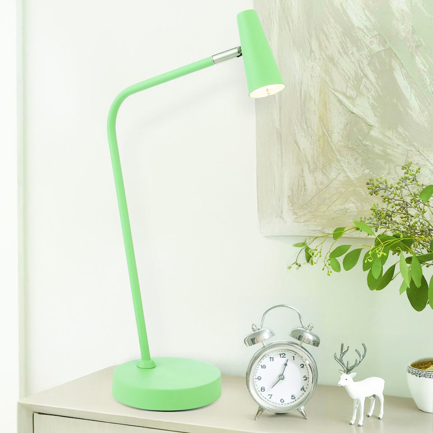 TFS TABLE LAMP 3wLED 3000K 3 STEP TOUCH SWITCH DIM 368Lm 140x310x490 GREEN