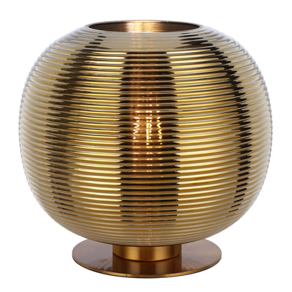 Tarragona TFS TABLE LAMP 25wE27max D:250 H:260 inline Switch ANT GOLD BASE / GOLD GLASS