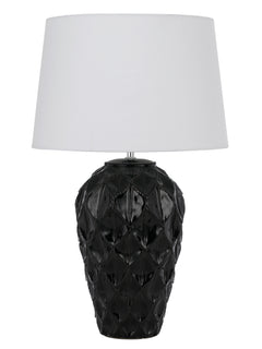 TFS CERAMIC TABLE LAMP 25wE27max D:400 H:640 BLACK / WHITE