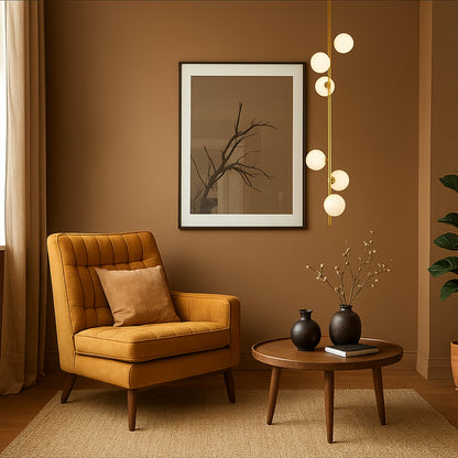 TFS 6 LT PENDANT 6x6wG9max KIT L1200 W265 H265 TEX 2m ANT GOLD/ OPAL MATT