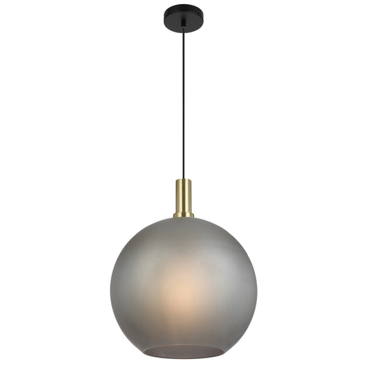 Zanoshade TFS 40 PENDANT 25wE27max D:400 CAB:2m BLACK MATT/ GOLD/ GREY SMOKE