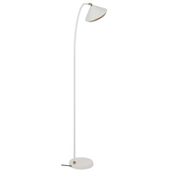 TFS FLOOR LAMP 6wG9max L310 W200 H1380 foot switch WHITE MATT/YELLOW BRASS