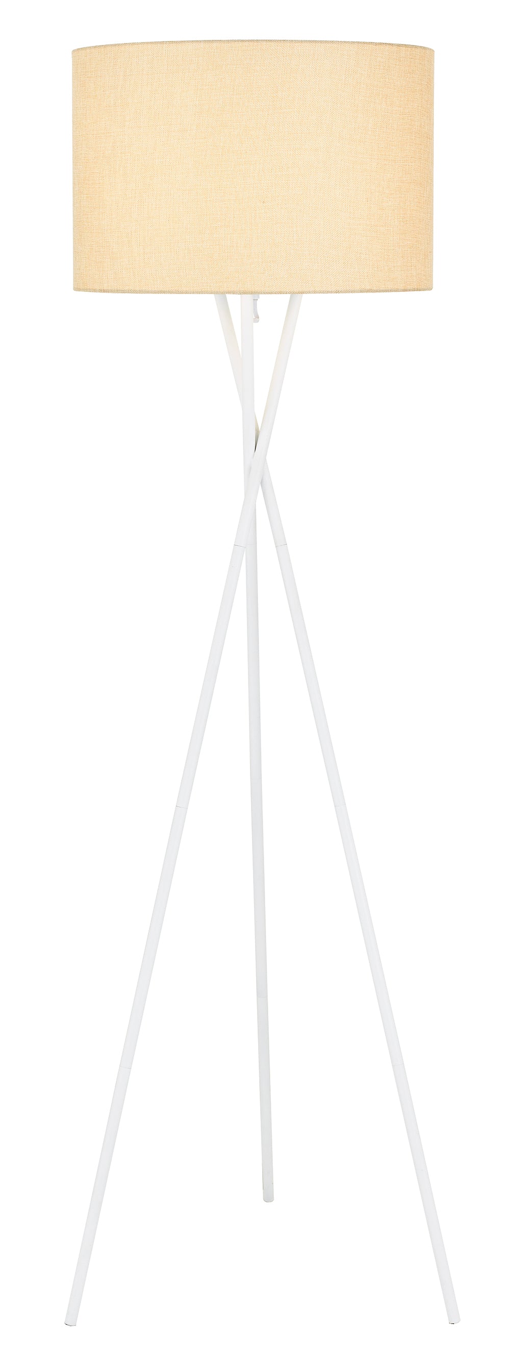 TFS FLOOR LAMP 60wE27max. D:450 H:1600 WHITE MATT/WHEAT