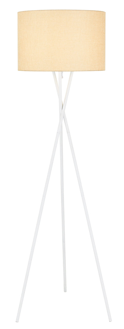 TFS FLOOR LAMP 60wE27max. D:450 H:1600 WHITE MATT/WHEAT