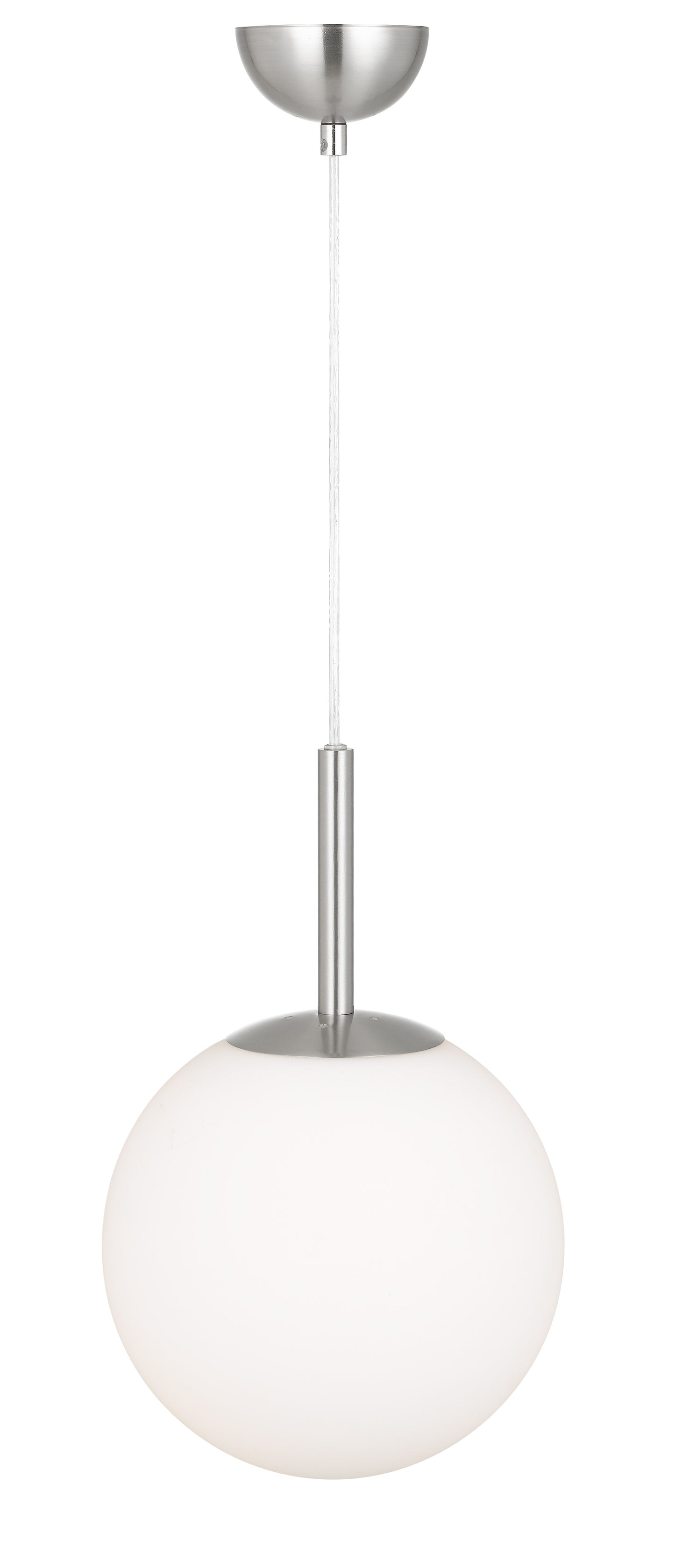 TFS 10 PENDANT 25w E27 D:250 CAB:2m NICKEL / OPAL MATT