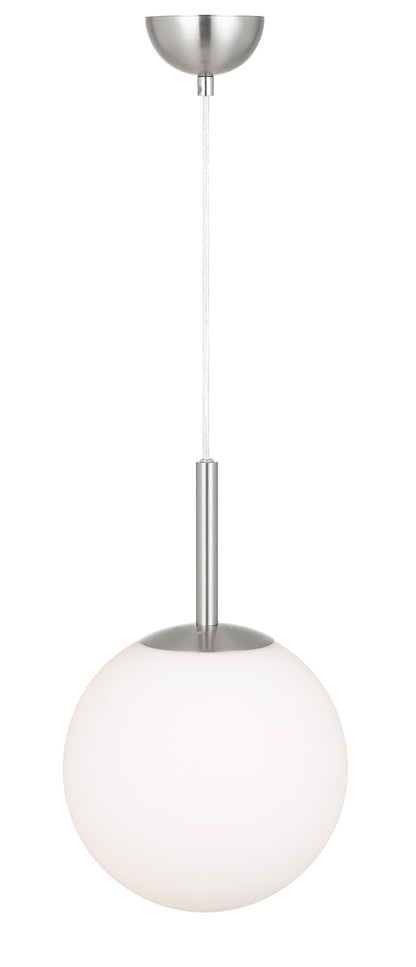 TFS 10 PENDANT 25w E27 D:250 CAB:2m NICKEL / OPAL MATT