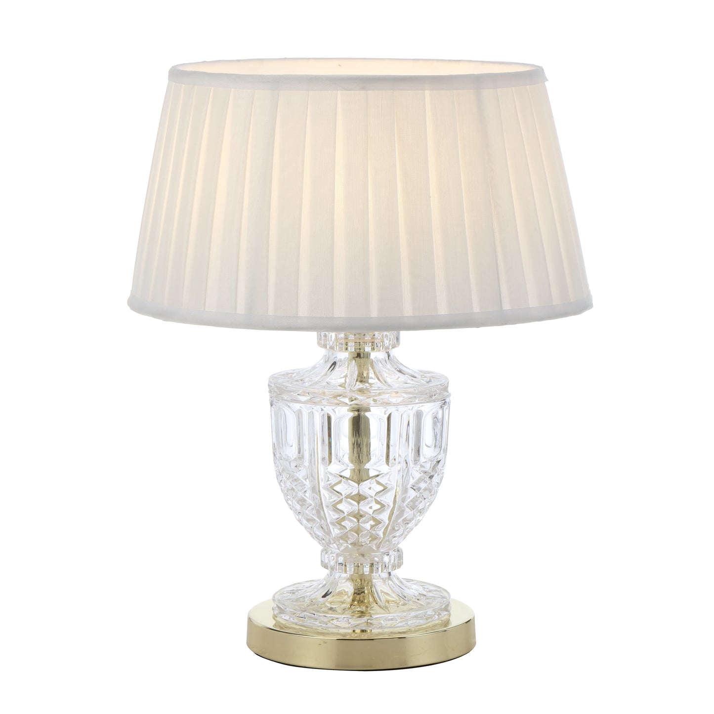 TFS TABLE LAMP 25wE27max D:240 H:475 GOLD / IVORY