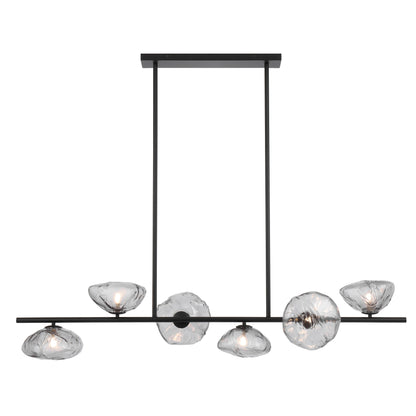 Annecy TFS 6 LTS PENDANT 6x6wG9max L1500 GLASS D200 BLACK / SMOKE GLASS