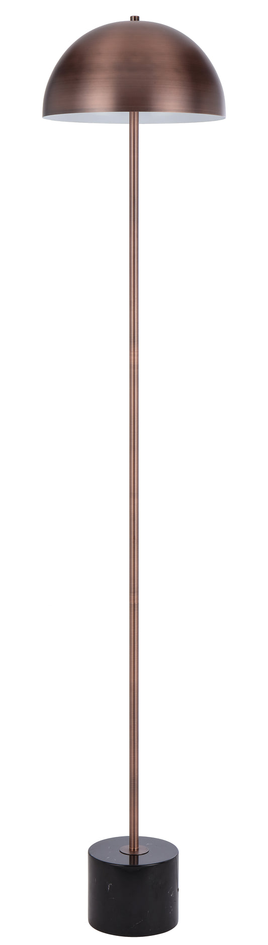 TFS FLOOR LAMP 2x25wE27max D:300 H:1500 cable2.0 foot swt BLACK MARBLE/BRONZE