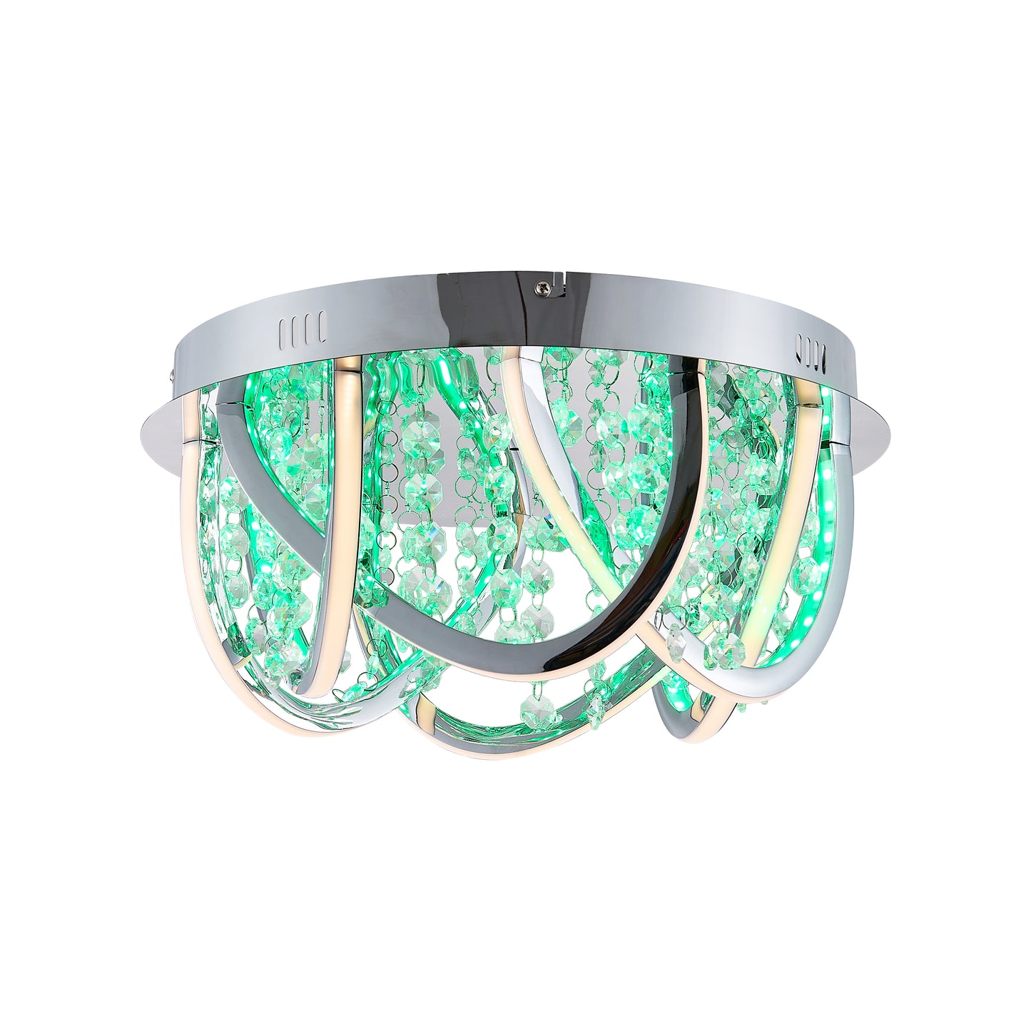 TFS CTC 24wLED 4000K D380 H185 DIM+RGB BY RMTE 1040LM CHROME/CRYSTAL