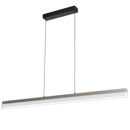 Cantoton TFS PENDANT 30wLED L1200 W20 H70 3000K DIM 2030Lm DIM PEARL GREY/BLACK CANOPY