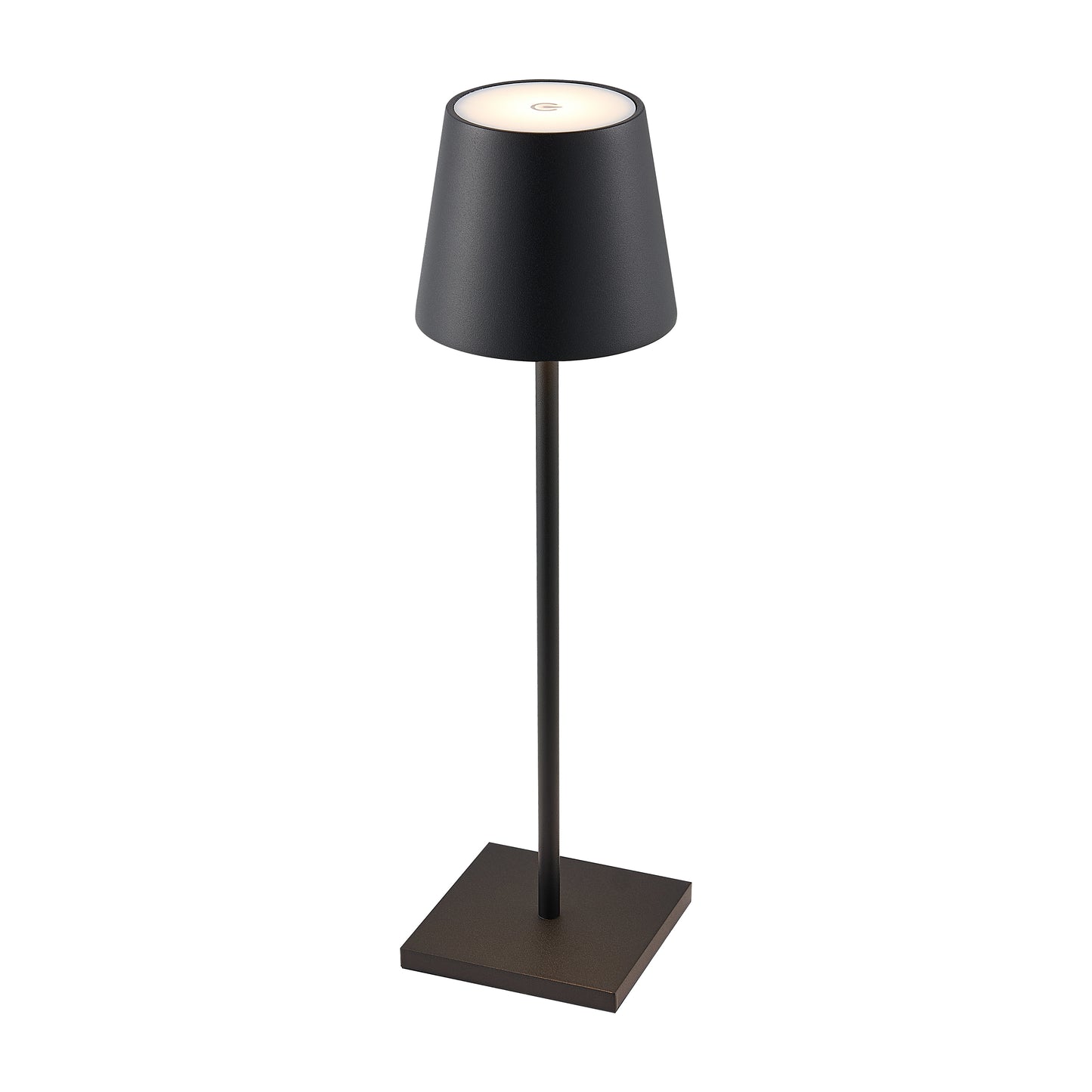 TFS RECHARGEABLE TABLE LAMP 3wLED D108 H380 IP54 1.5M 3000 K 300LM 2X2000mah BLACK SAND