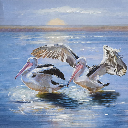 Pelican Hand Painting Picture