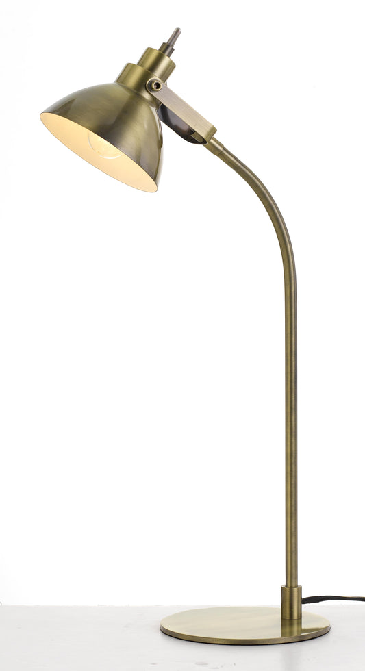 TFS TABLE LAMP 6wGU10 D:125 H:560 cab:2.0m LINE SWITCH -ANT BRASS MATT