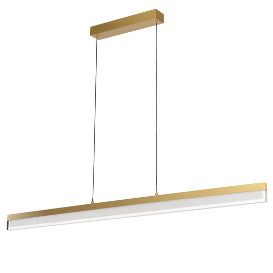 Solville TFS PENDANT 30wLED L1200 W20 H70 3000K DIM 2030Lm CAB 2m BRASS/BRASS CANOPY