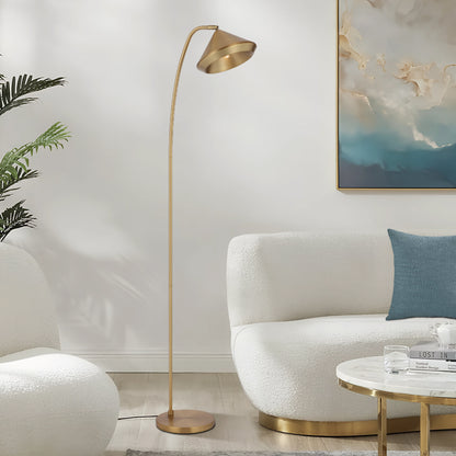 TFS FLOOR LAMP 6wG9max L310 W200 H1380 foot switch YELLOW BRASS