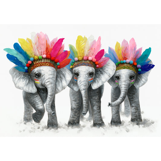 Elephants Canvas Print