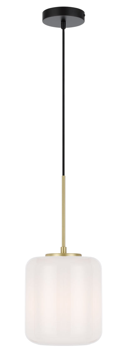 TFS SMALL PENDANT 25wE27max D:210 H:230 cab:2m BRASS MATT/OPAL