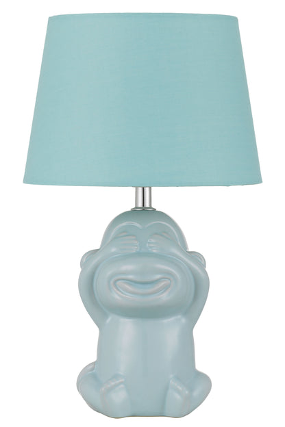 TFS CERAMIC TABLE LAMP 25wE27max H:380 D:215 BLUE/BLUE