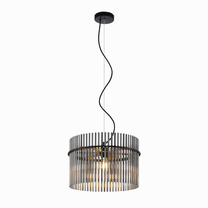 TFS PENDANT 25wE27max D400 H260 CAB 2m BLACK MATT/ SMOKE
