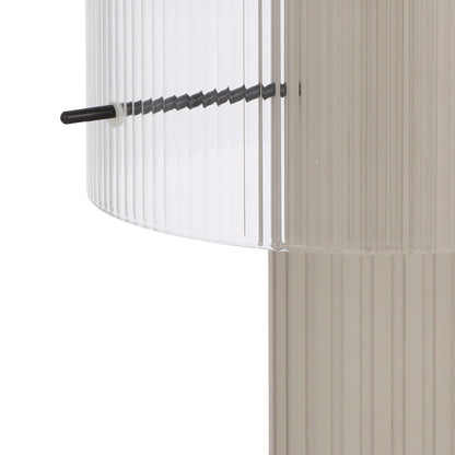 TFS TABLE LAMP 25wE27max D180 H320 inline swt GREY / CLEAR