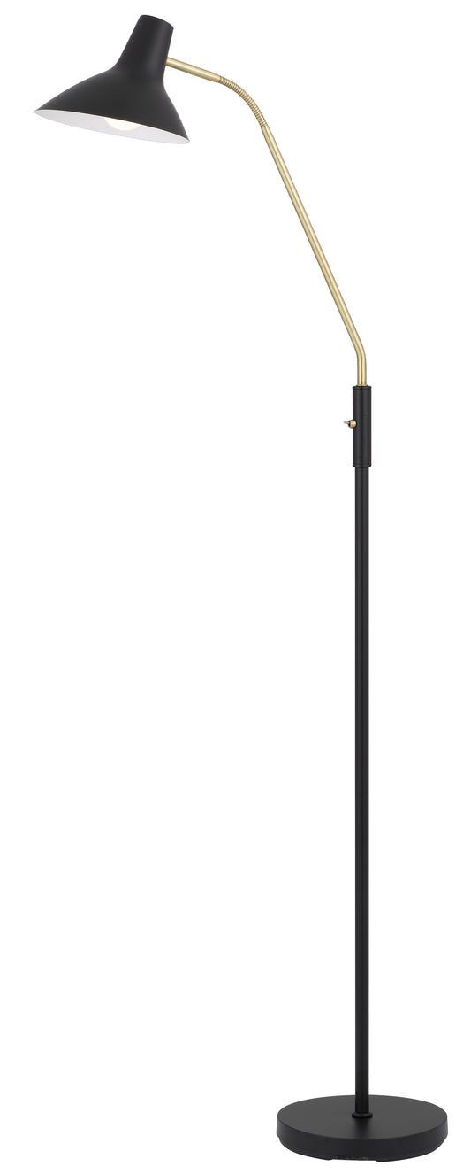 TFS FLOOR LAMP 25wE27max H:1580 D:230 BLACK/ BRASS MATT/BLACK ROCKET SWITCH