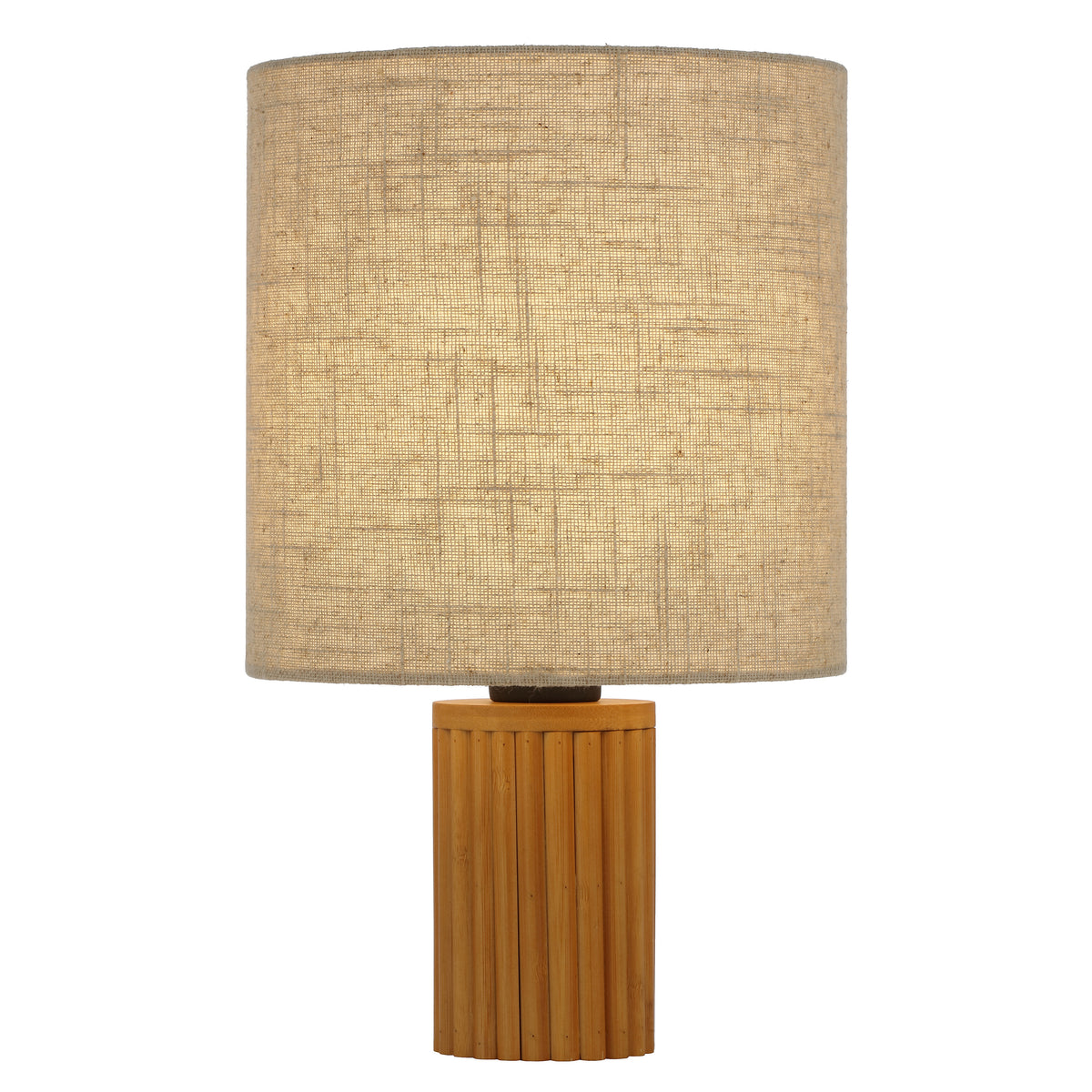 Altoton TFS TABLE LAMP 25wE27max D:240 H:390 INLINE SWTCH PINE TIMBER/CREAM LINEN