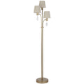 TFS 3 LT FLOOR LAMP 3x25wE14max L340 H1560 ANT SILVER/CREAM/CRYSTAL
