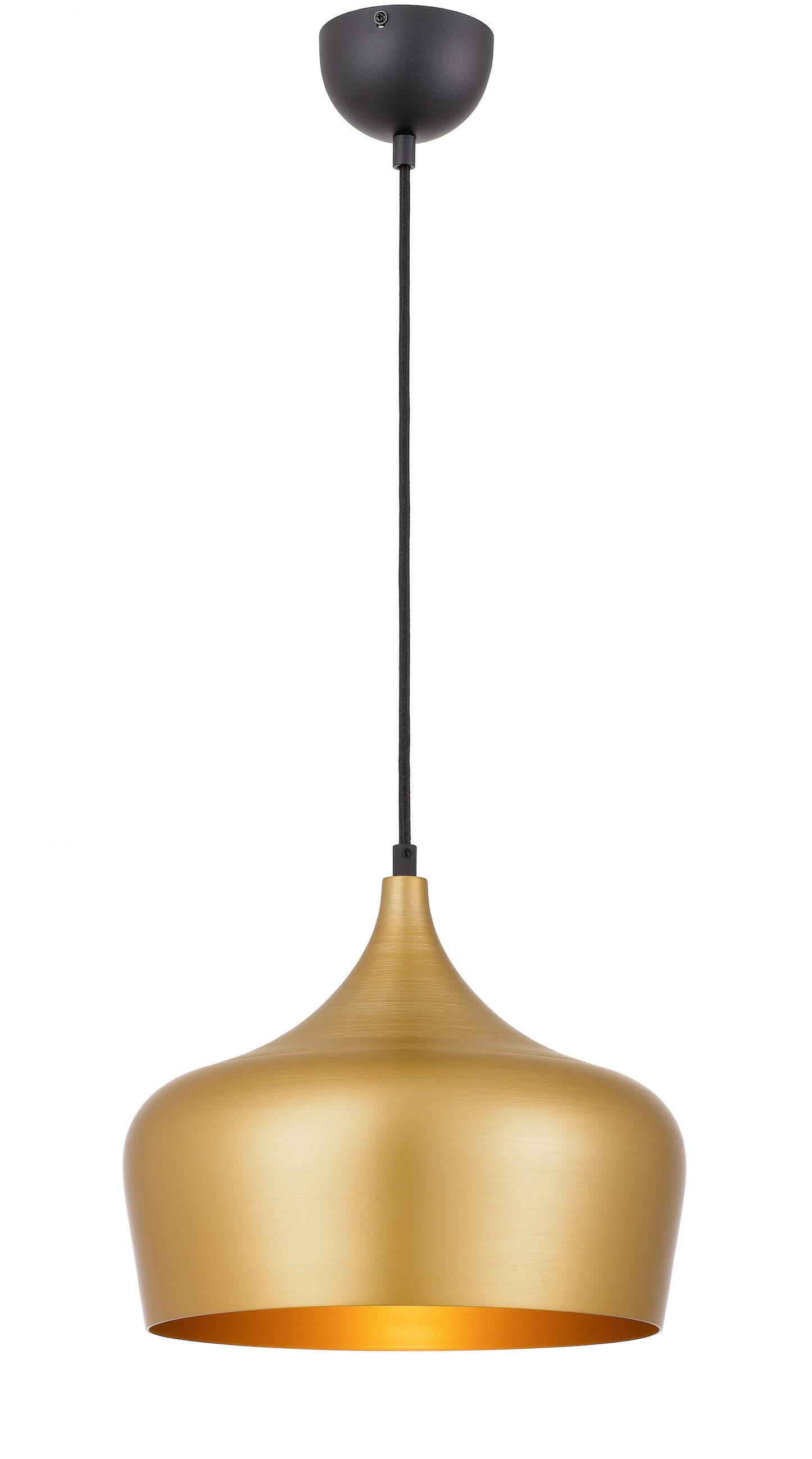 TFS 30 PENDANT 25wE27max D300 H270 + 1.5 TEX GOLD BRUSHED (BLACK)