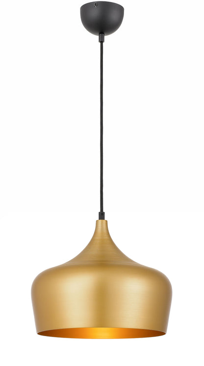 TFS 30 PENDANT 25wE27max D300 H270 + 1.5 TEX GOLD BRUSHED (BLACK)