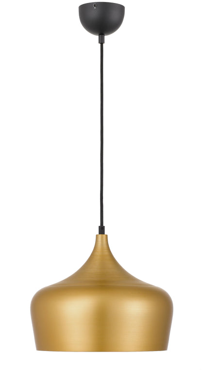 TFS 30 PENDANT 25wE27max D300 H270 + 1.5 TEX GOLD BRUSHED (BLACK)