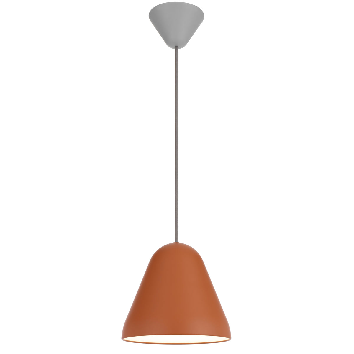 TFS 22CM PENDANT 25wE27max D220 H195 CAB 2M ORANGE SATIN