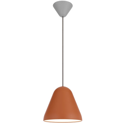 TFS 22CM PENDANT 25wE27max D220 H195 CAB 2M ORANGE SATIN