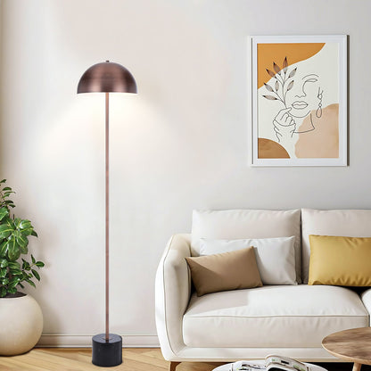 TFS FLOOR LAMP 2x25wE27max D:300 H:1500 cable2.0 foot swt BLACK MARBLE/BRONZE