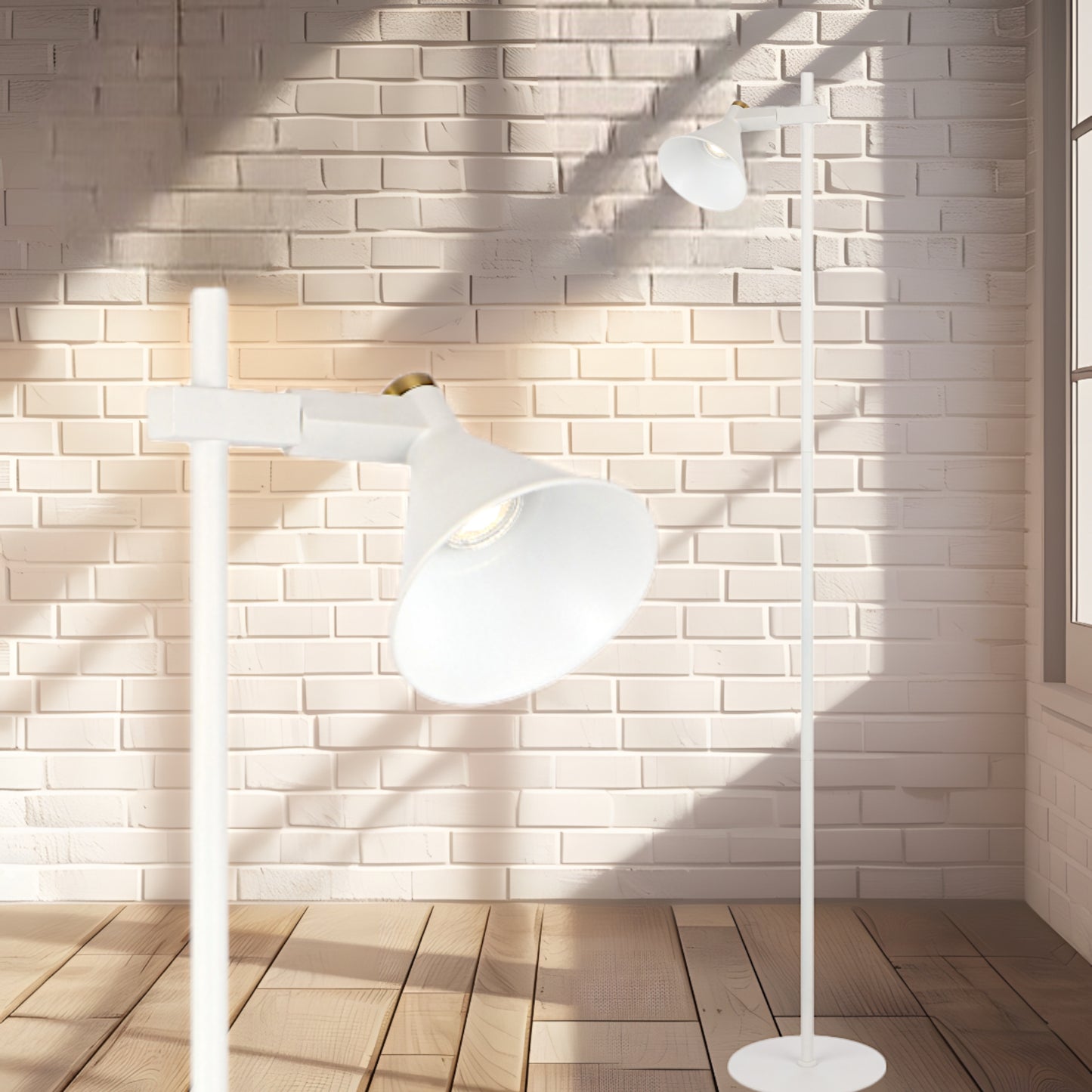 Vitawood TFS FLOOR LAMP 6wGU10max L245 W240 H1500 FOOT SWT / WHITE SAND
