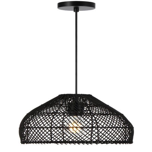 TFS 30 PENDANT 25wE27max D300 H230 cab1.5m BLACK RATTAN