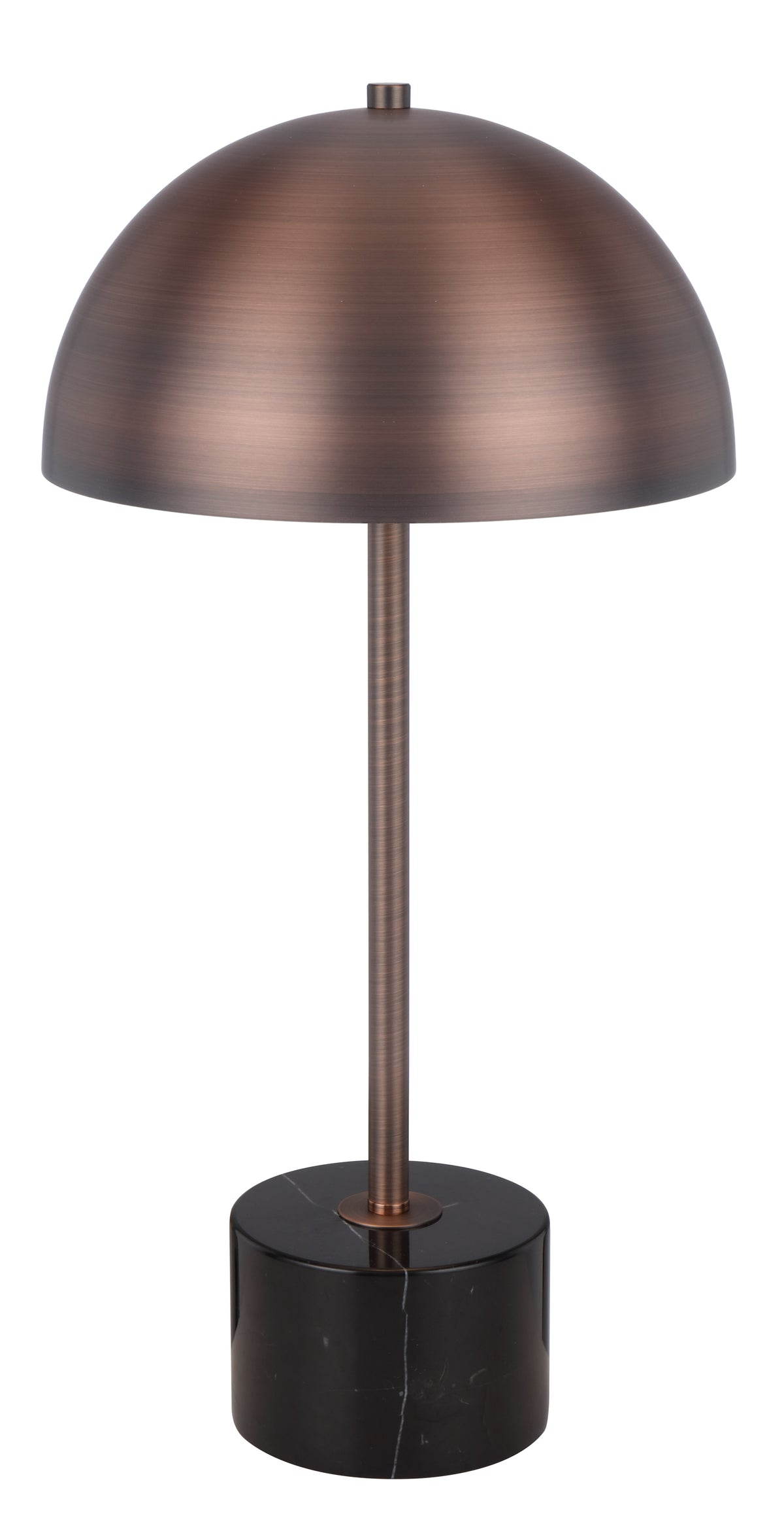 TFS TABLE LAMP 2x25wE27max D:250 H:500 inline switch BLACK MARBLE/BRONZE
