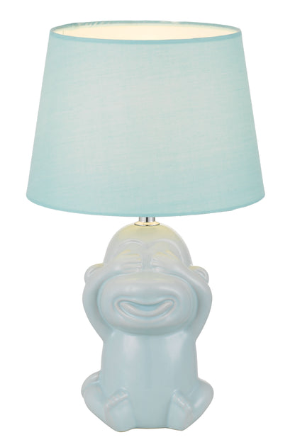 TFS CERAMIC TABLE LAMP 25wE27max H:380 D:215 BLUE/BLUE