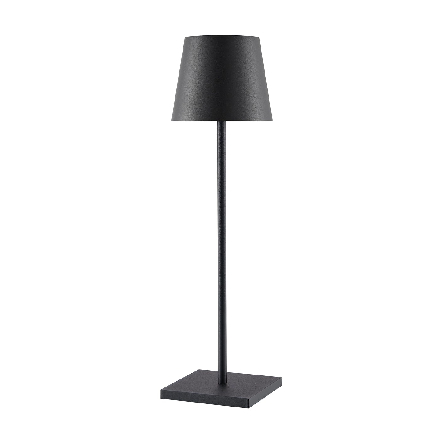 TFS RECHARGEABLE TABLE LAMP 3wLED D108 H380 IP54 1.5M 3000 K 300LM 2X2000mah BLACK SAND