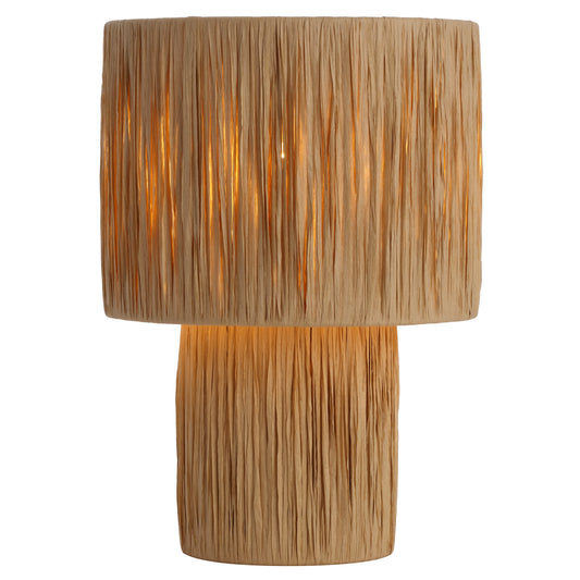 Reno TFS SMALL TABLE LAMP 25wE27max D230 H330 INLINE SWT NATURAL RAFFIA