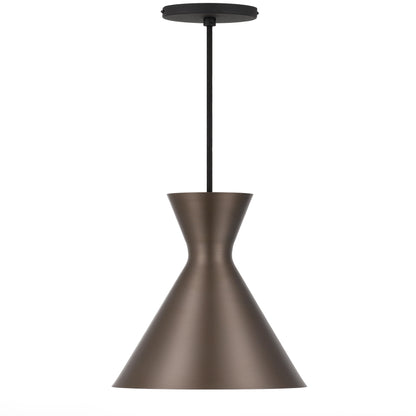 Zanolux TFS 20 PENDANT 25wE27max D200 H440 + 2 TEX BRONZE BRUSHED (BLACK)