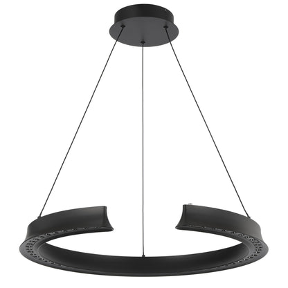 TFS PENDANT ROUND 34wLED DIM touch2210Lm cab 2M 2700K -5500K D650 H55 3CCT BLACK