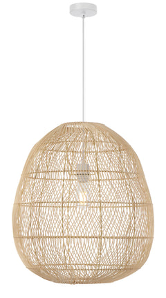 TFS 50 PENDANT 25wE27max D500 H550 cab1.5m NATURAL RATTAN