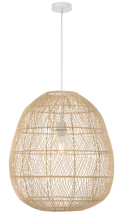 TFS 50 PENDANT 25wE27max D500 H550 cab1.5m NATURAL RATTAN