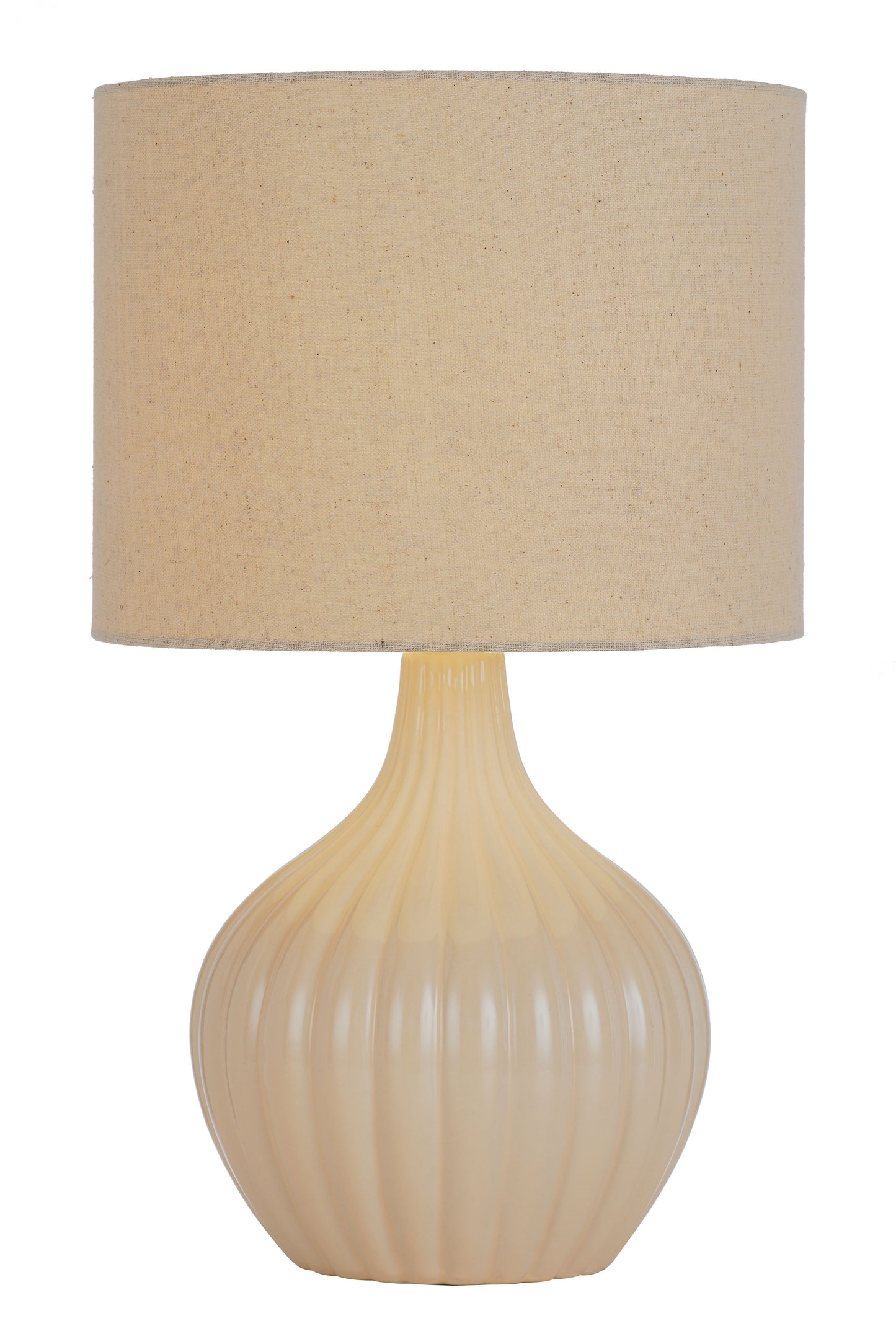 TFS CERAMIC TABLE LAMP 25wE27max H:440 D:260 CREAM