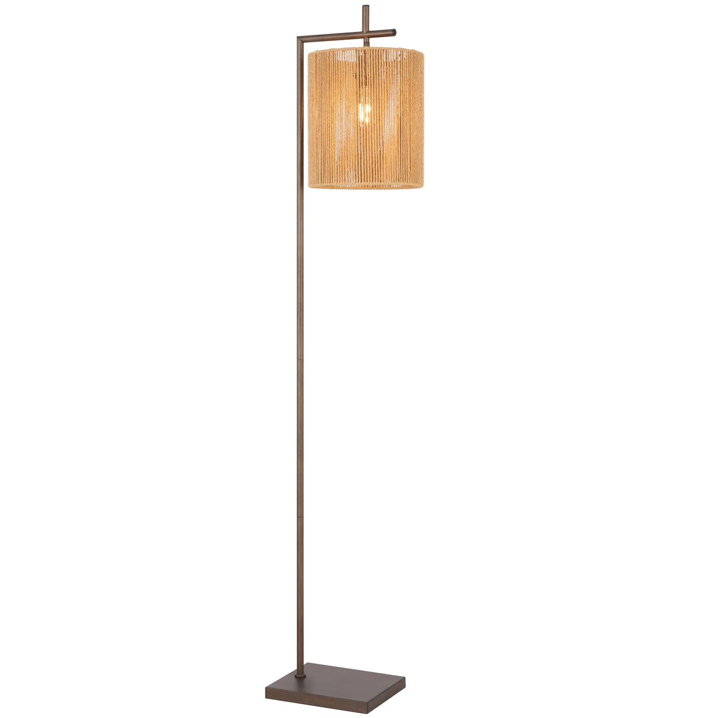 TFS FLOOR LAMP 25wE27max L325 W250 H1500 foot swt BRONZE / NATURAL STRING